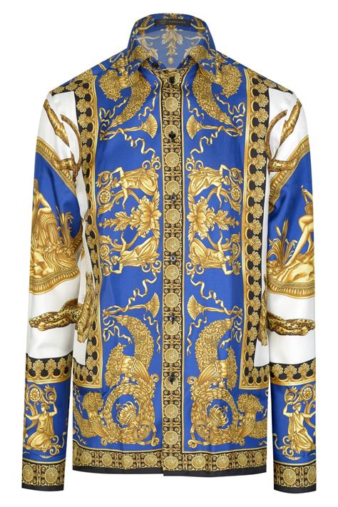 versace print shirt|authentic versace shirts.